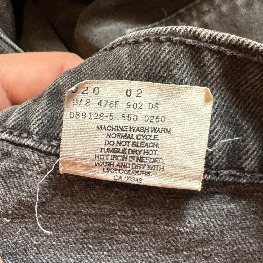 Vintage Levis 550 Jeans Mens 32x32 Fit(29x31) Relaxed Fit Black Made In Canada